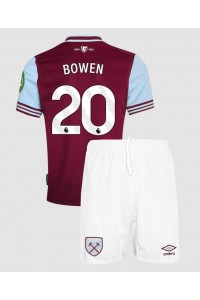 West Ham United Jarrod Bowen #20 Babytruitje Thuis tenue Kind 2024-25 Korte Mouw (+ Korte broeken)